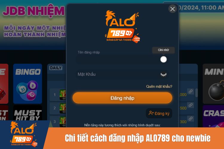 Chi tiết cách đăng nhập ALO789 cho newbie